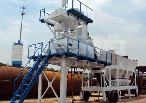 YHZS60 محطة خلط الخرسانة المتنقلة